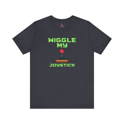WIGGLE MY JOYSTICK T-Shirt - Funny Gamer Adult Humor Tee