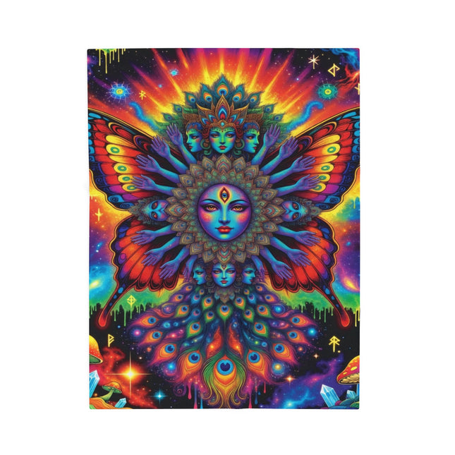 PSYCHEDELIC GODDESFLY Trippy Blanket