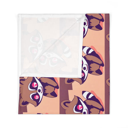 Animal Baby Swaddler, Cute Anime Raccoon Changing Blanket, Boys Baby Shower Gift, Colorful Flowing Water Cartoon Infant Cover