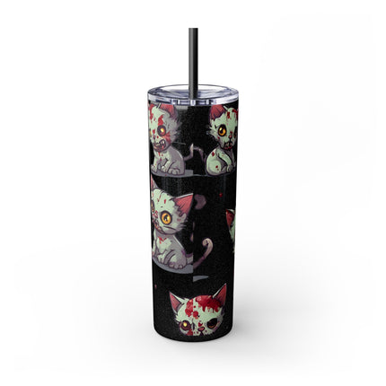 ZOMBIE KITTIES Skinny Tumbler - Mutated Kitten Zombies Insulated Cup