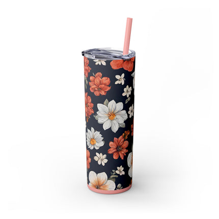 FLOWERS BLOSSOM Tumbler- Fitness Gym Workout Travel Drink Holder