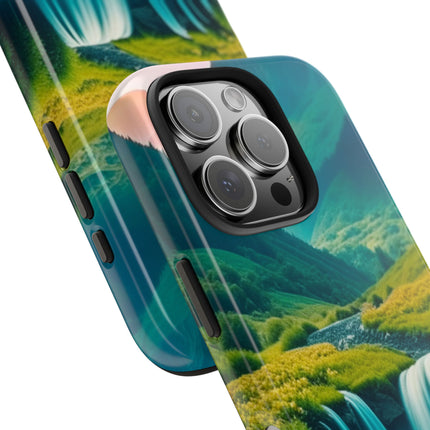FLOWER CASCADE MOUNTAINS Phone Case