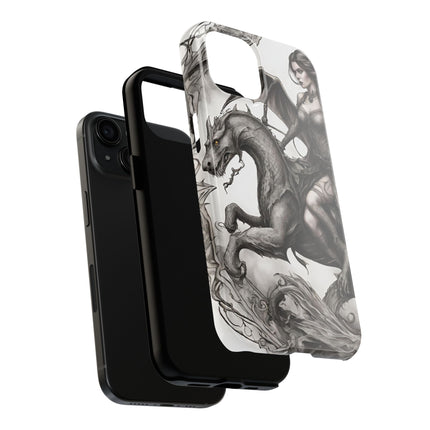 DRAGON AND MORPHING REPTILIAN BEAUTY Phone Case