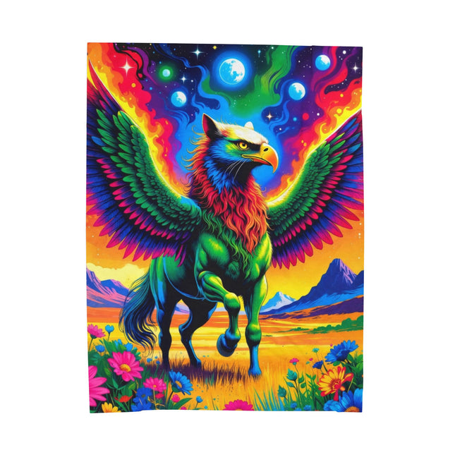 PSYCHEDELIC PHOENIXEAGLION Trippy Lush Blanket