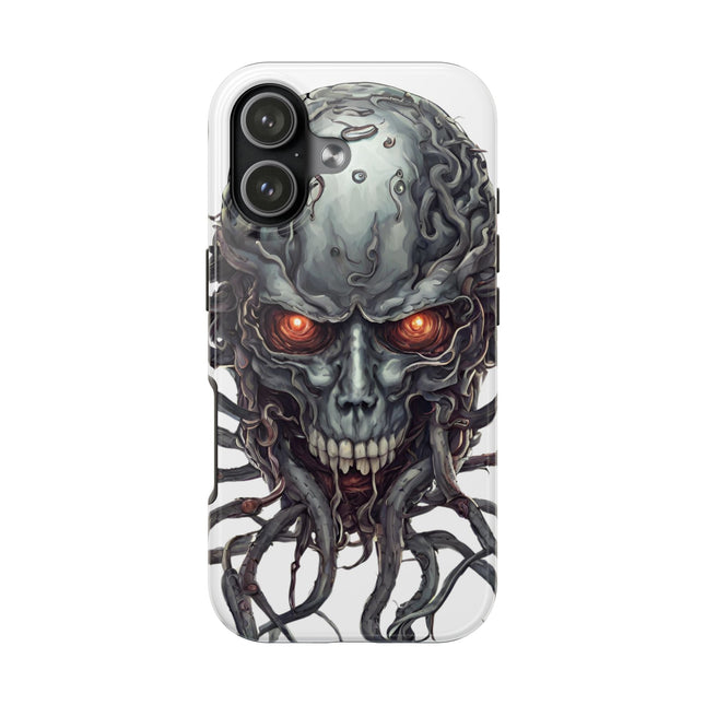 TENTACLED METAL ALIEN SKULL Phone Case