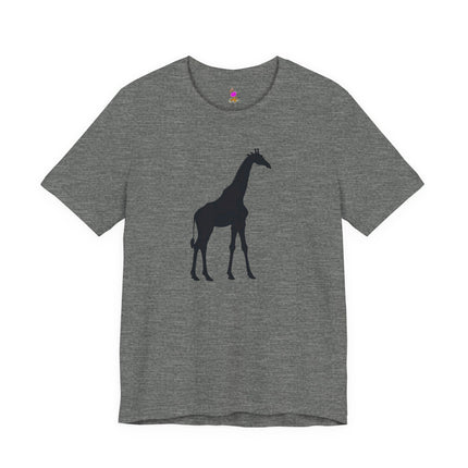 GIRAFFE SILHOUETTE T-Shirt - Elegant Wildlife Minimalist Art Tee