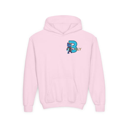 CUSTOM Letter B PERSONALIZED Warrior Cat Boys Hoodie Sweatshirt (ADD NAME TO FRONT)