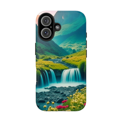 FLOWER CASCADE MOUNTAINS Phone Case