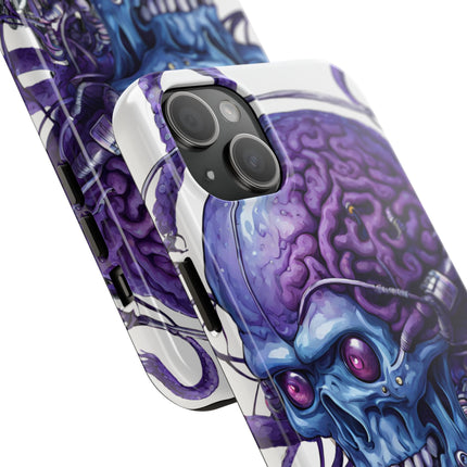 BLUE ALIEN SKULL Phone Case