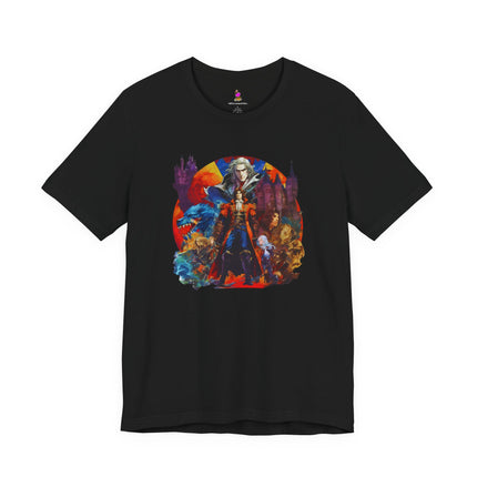 CREATURES OF THE CASTLE Video Game Inspired Collage T-Shirt - Retro Gaming Tribute Tee