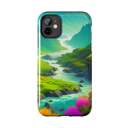 RIVER SPRING FLOWER VALLEY Phone Case