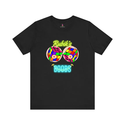 RUBIK'S BOOBS T-Shirt (Variant 2) - Funny Rubik's Cube Parody Adult Humor Tee