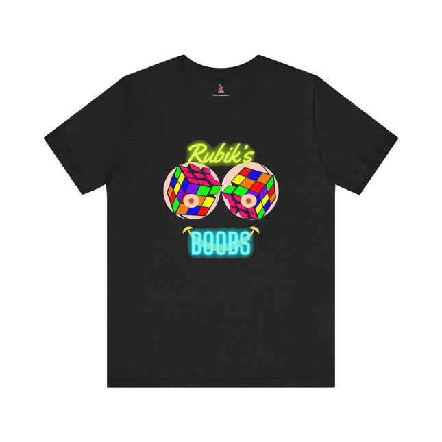 RUBIK'S BOOBS T-Shirt (Variant 2) - Funny Rubik's Cube Parody Adult Humor Tee