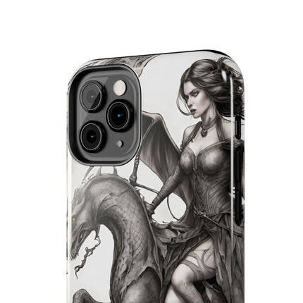 DRAGON AND MORPHING REPTILIAN BEAUTY Phone Case