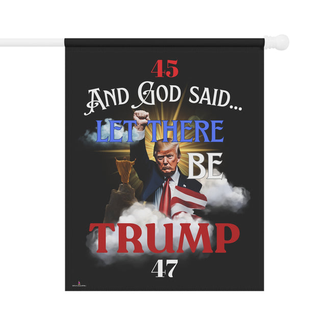 Trump Home Garden Banner, Outdoor House Decor, Patriotic Garden Flag, Yard Sign Decoration, Political Election Gift, Religious Quote Banner
