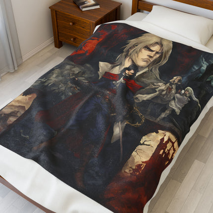 A LEGEND APPEARS IN THE LEGACY OF HIS FATHER Video Game Inspired Collage Blanket