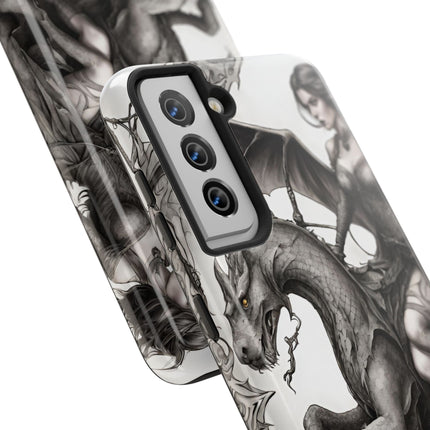DRAGON AND MORPHING REPTILIAN BEAUTY Phone Case