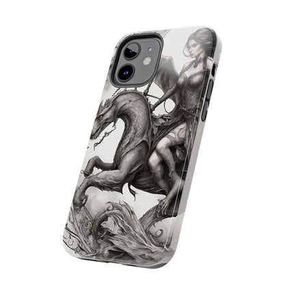 DRAGON AND MORPHING REPTILIAN BEAUTY Phone Case