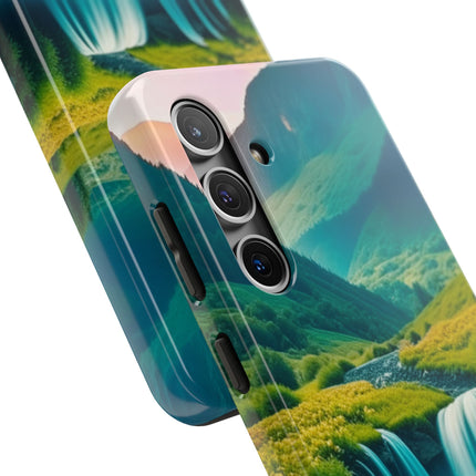 FLOWER CASCADE MOUNTAINS Phone Case