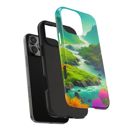 RIVER SPRING FLOWER VALLEY Phone Case