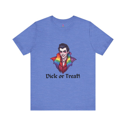 D**K OR TREAT! T-Shirt - Funny LGBTQ Vampire Halloween Humor Tee
