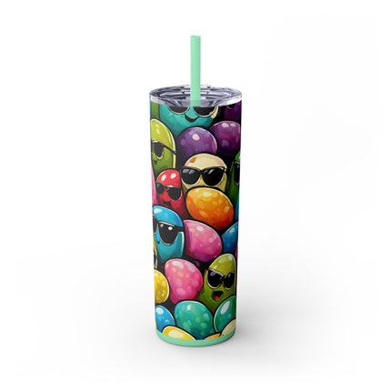 COOL BEANS Skinny Tumbler - Retro Jelly Beans Candy Lover Cup