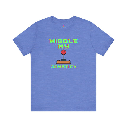 WIGGLE MY JOYSTICK T-Shirt - Funny Gamer Adult Humor Tee