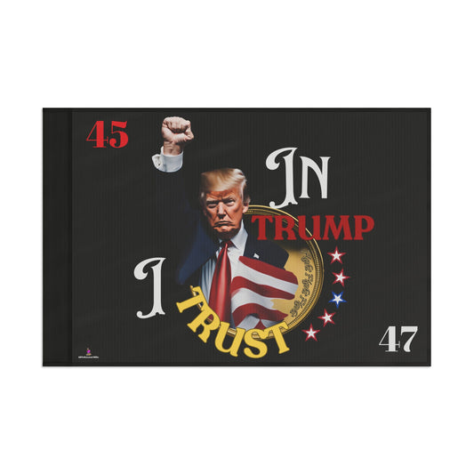 President Donald Trump Fist Pump House Flag |  2024 Election God Banner | Freedom Fight Christian American Loving Religion Voter Yard Gift