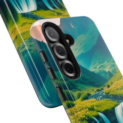 FLOWER CASCADE MOUNTAINS Phone Case