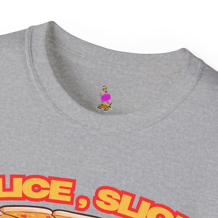 SLICE SLICE BABY Funny Pizza and Music Lover T-Shirt