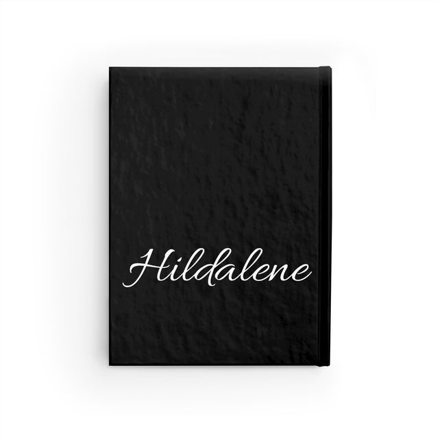 Personalized Letter H Diary | Custom Companion Journal | Hardcover Daily Life Log Black Book | Birthday, Wedding, Grandma, Grandmother Gift
