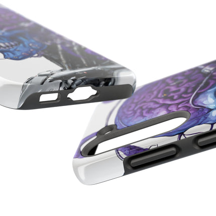 BLUE ALIEN SKULL Phone Case