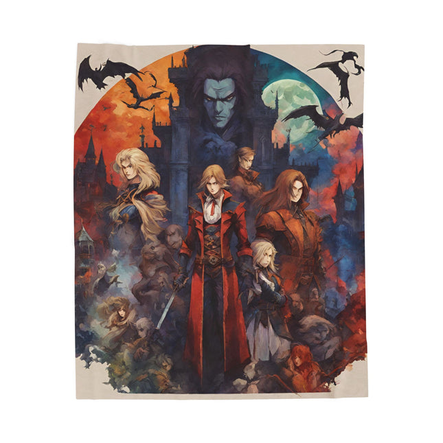 ALLIANCE AGAINST THE FORCES OF DARKNESS Blanket - Video Game Inspired Collage Throw