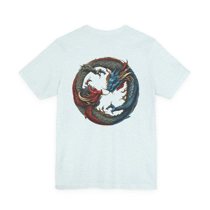CHINESE DRAGON YIN TANG T-Shirt - Traditional Asian Dragon Art Tee