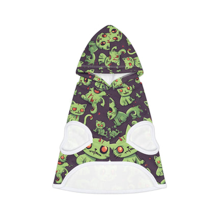 Zombie Cat Pet Sweatshirt, Undead Brain Kittens Cats or Dogs Hoodie, Bloody Gray Feline Kitty Animal Lovers Shirt, Cute Pet Lover Gift