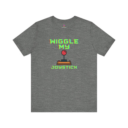 WIGGLE MY JOYSTICK T-Shirt - Funny Gamer Adult Humor Tee