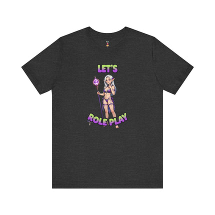 LET'S ROLE PLAY T-Shirt Provocative Seductive Sexy Cartoon Tee