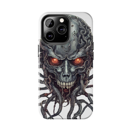 TENTACLED METAL ALIEN SKULL Phone Case