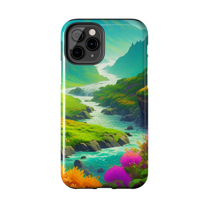 RIVER SPRING FLOWER VALLEY Phone Case