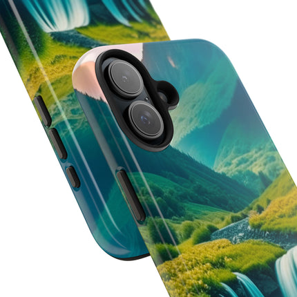 FLOWER CASCADE MOUNTAINS Phone Case