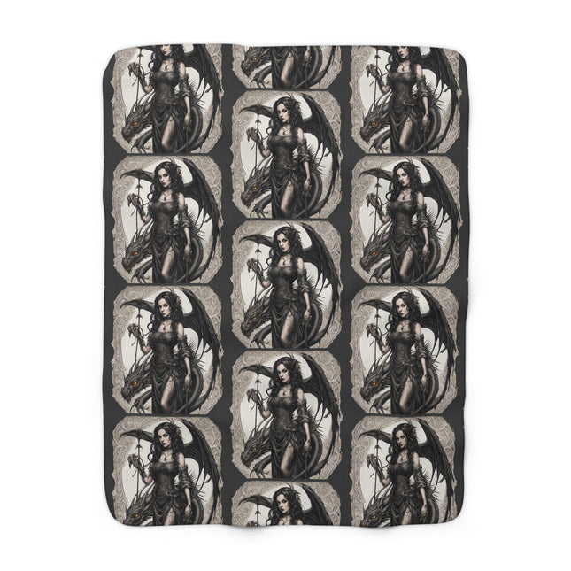 SHAPESHIFTING DRAGON Woman Fleece Blanket