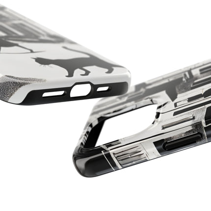 VINTAGE CITY CAT ALLEY WAY Phone Case