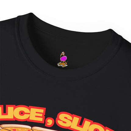 SLICE SLICE BABY Funny Pizza and Music Lover T-Shirt