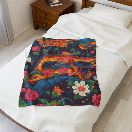JAPANESE DRAGON FLOWER Blanket