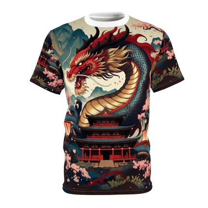 JAPANESE DRAGON SHRINE —  All-Over Print T-Shirt
