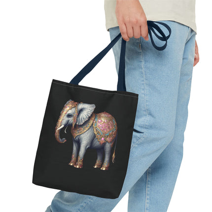 Personalized Elephant Gift Tote | Majestic Custom Grocery Bag | Jungle Lovers Office Travel Carrier | Wild Animal Business Traveler