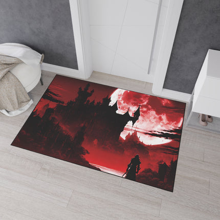 LOOKING OVER THE ABYSS OF SOULLESS EVIL Video Game Inspired Floor Mat