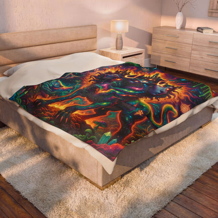 CERBERUGODDESSES Psychedelic Blanket