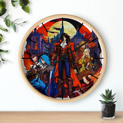 ALLIANCE AGAINST EVIL Video Game Inspired Abstract Collage Wall Art Clock