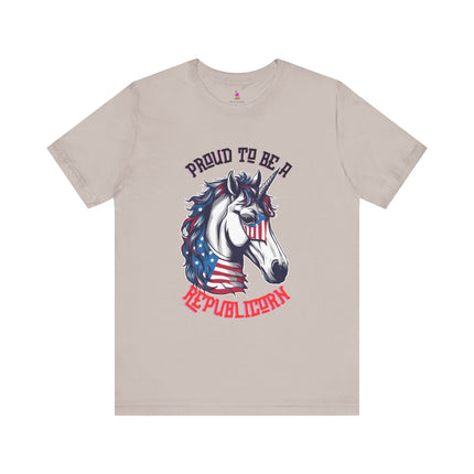 PROUD TO BE A REPUBLICORN T-Shirt - Funny Republican Unicorn Patriotic Tee